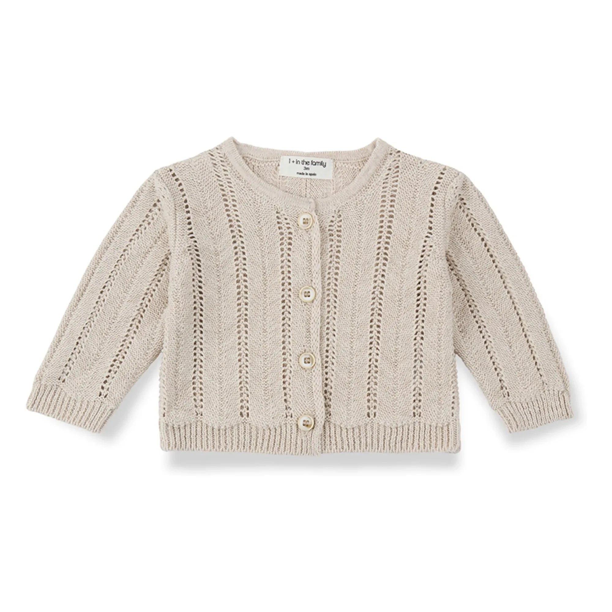 1+ in the family - Cárdigan Xelida Lino | Beige