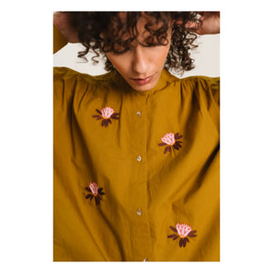 Sacrécoeur - Ella Broderies blusa | Verde