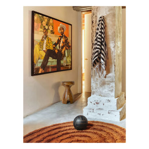 HKliving - Tabure de madera | Nogal