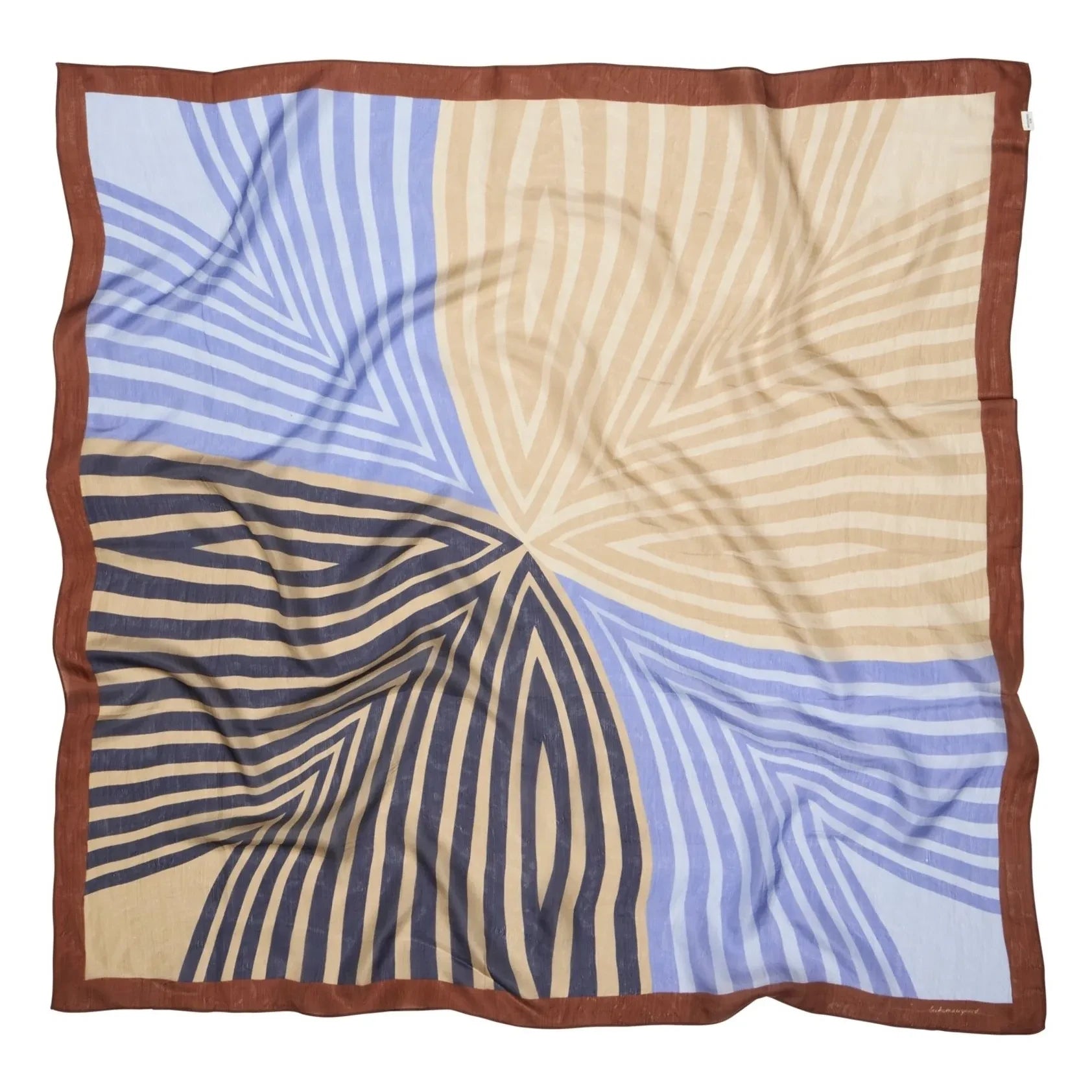 Becksöndergaard - Pañuelo de seda Graphilia Taby | Azul