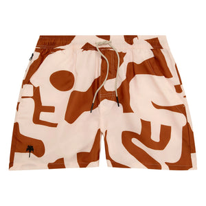 OAS - Pantalones Cortos de Baño Russet Puzzlotec | Terracota