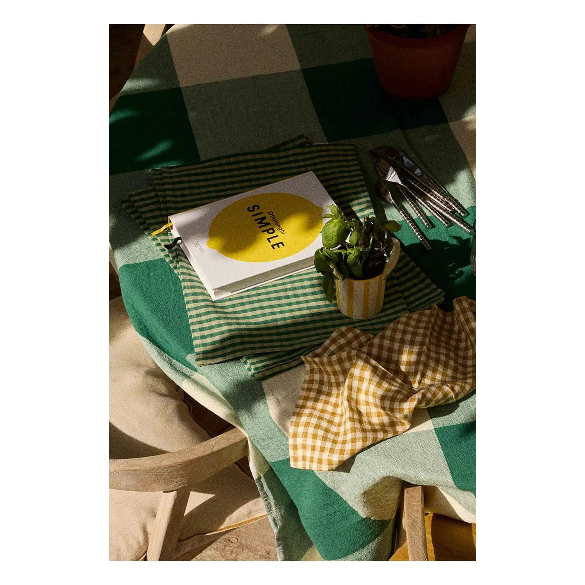 Gabrielle Paris - Salvamanteles Vichy | Verde Menta