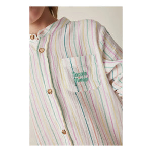 Tocoto Vintage - Camisa de rayas para bebé | Blanca