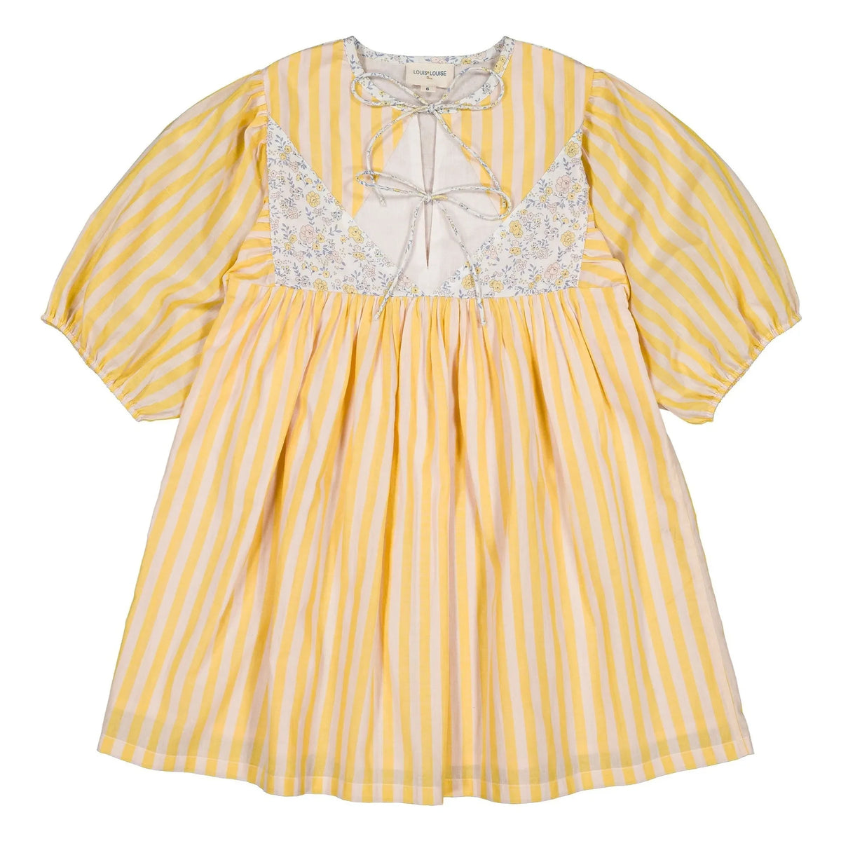 Louis Louise - Vestido de rayas Pauly | Amarillo