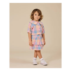Goldie + Ace - Goldie+Ace x Smallable Especial - Falda de Cuadros con Volantes | Rosa