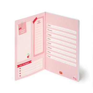 Legami - Cuaderno de ejercicios - Cuaderno A4 - Rayas de 8 mm - Osito Cherry