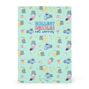 Legami - Cuaderno de ejercicios - Cuaderno A4 - Cuadriculado 5 mm - Kittty Bubble Tea