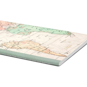 Legami - Cuaderno A5 en Blanco con Tapa Blanda Ilustrada - Mapa del Viaje