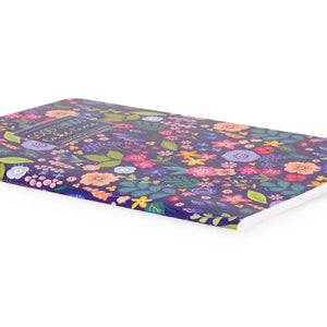 Legami - Cuaderno A5 rayado con tapa dura ilustrada - Flores