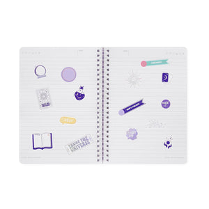 Legami - Cuaderno A5 Rayado con Cubierta Dura Ilustrada - Tarot - Encuadernación en Espiral