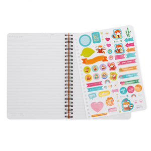 Legami - Cuaderno A5 rayado con tapa dura ilustrada - Panda Rojo - Espiral