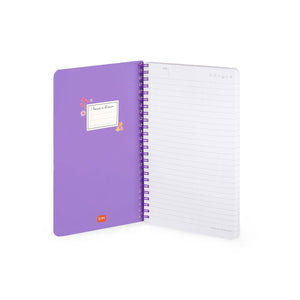 Legami - Cuaderno A5 Rayado con Tapa Dura Ilustrada - Flores - Jotter - Espiral