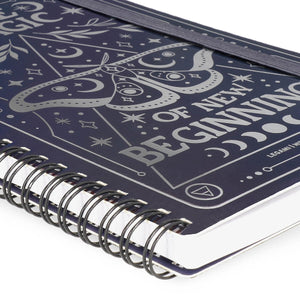 Legami - Cuaderno A5 Rayado con Tapa Dura Ilustrada - Polilla - Jotter - Espiral