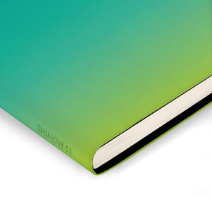 Legami - Agenda Semanal Horizontal Pequeña de 13 Meses 2027 - Shades Green
