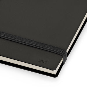 Legami - Agenda Semanal Horizontal Pequeña de 13 Meses 2027 - Black Suit