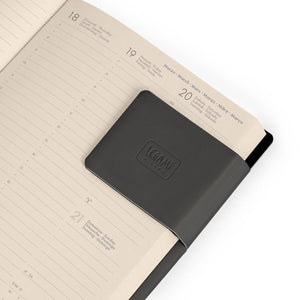 Legami - Agenda Semanal Pequeña de 12 Meses 2027 - Black Suit