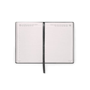 Legami - Agenda Diaria Pequeña de 12 Meses 2027 - Black Suit
