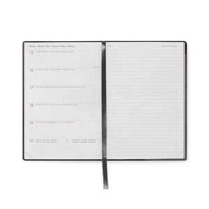 Legami - Agenda Semanal Mediana de 12 Meses con Cuaderno 2027 - Black Suit