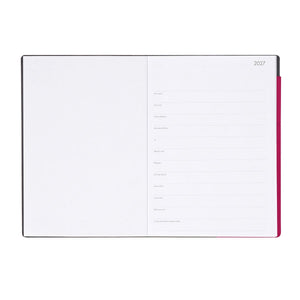 Legami - Agenda semanal y diaria grande de 12 meses 2027 - Raspberry Jam