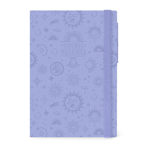 Legami - Agenda Semanal y Diaria Grande de 12 Meses 2027 - Cosmic Lilac