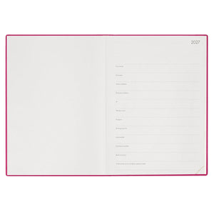 Legami - Agenda Diaria Maxi 13 Meses 2027 - Raspberry Jam
