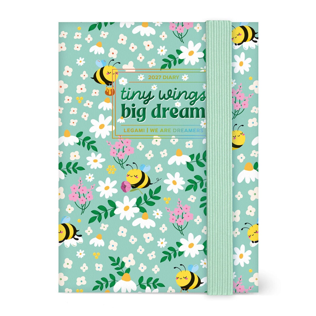 Legami - Agenda semanal fotográfica mini de 12 meses 2027 - Abeja