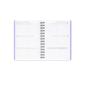 Legami - Calendario Semanal de 12 Meses - Pequeño - Encuadernación en Espiral 2027 - Daisy