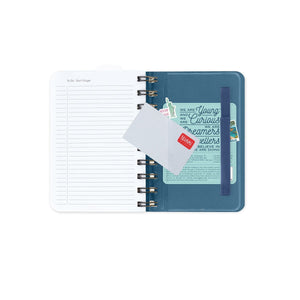 Legami - Agenda Diaria Pequeña de Espiral 12 Meses 2027 - Travel Stickers