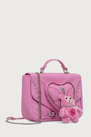 Sprayground - Bolso bandolera para mujer de cuero sintético BABY BEAR BADDIE Rosa 910B9571NSZ