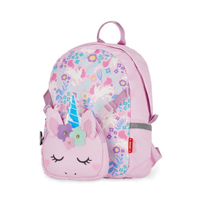 Legami - Mochila 2 en 1 Unicornio con bolsillo delantero extraíble - ¡Súper dulce!