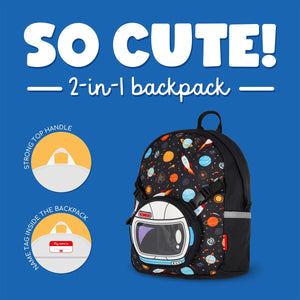 Legami - 2-in-1 Mochila espacial con Removable Front Pocket - ¡Muy linda!
