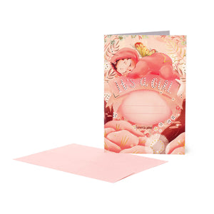 Legami - Tarjeta rasca y gana de felicitación para recién nacido - Es una niña - Tarjeta rasca y gana
