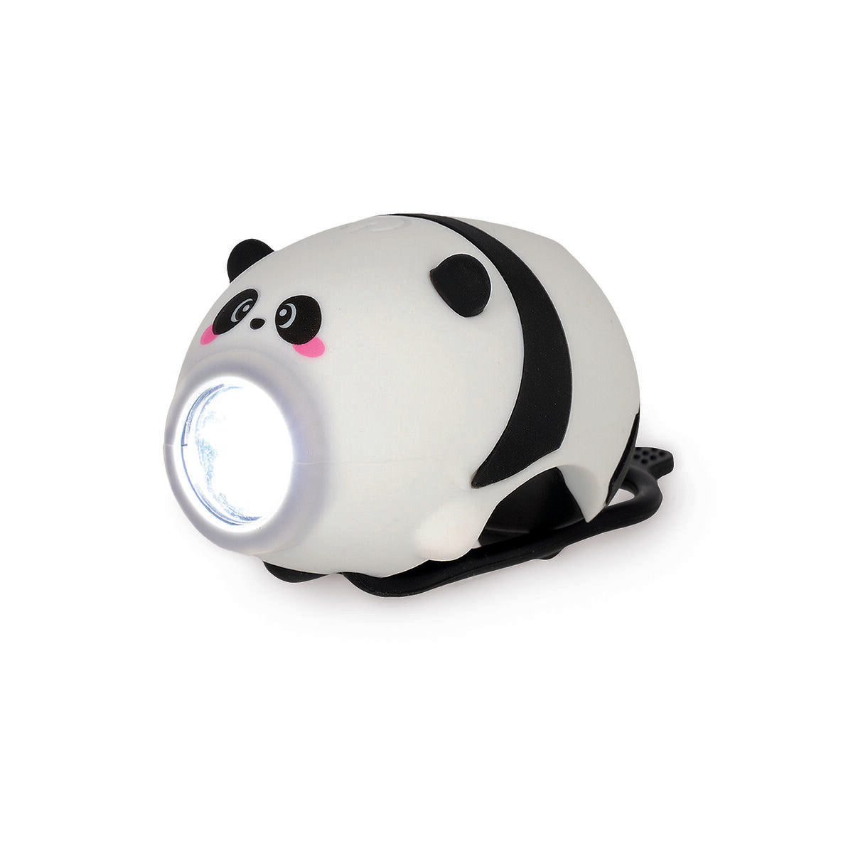 Legami - Luz delantera recargable para bicicleta con timbre - Panda - Luz delantera para bicicleta con timbre