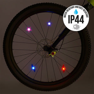 Legami - Set de 2 Luces LED para Radios de Bicicleta - Espacio - Ride & Shine