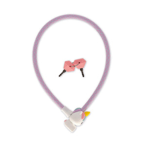 Legami - Candado para Bicicleta con Llave - Unicornio - Candado para Bicicleta
