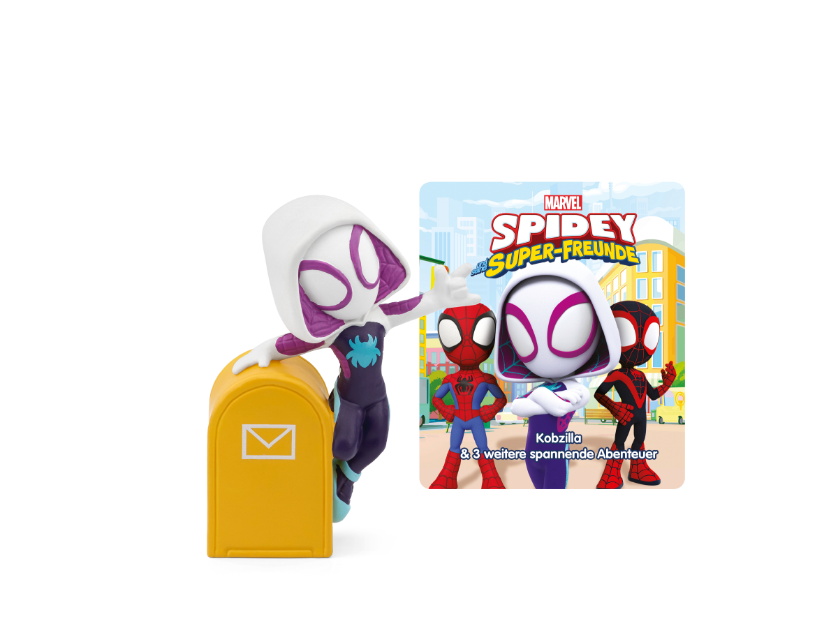 Tonies - Alemán Spidey y Sus Amigos Superhéroes - Kobzilla y 3 Aventuras Emocionantes Más - Marvel Spidey y Sus Asombrosos Amigos