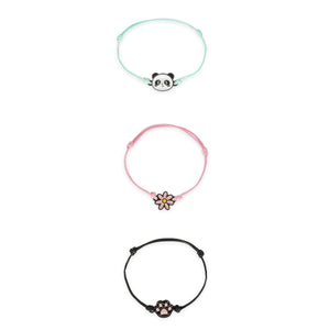 Legami - Set de 3 Pulseras - Panda
