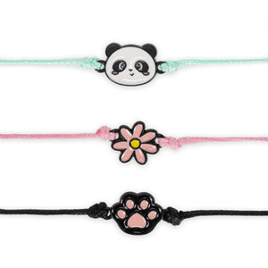 Legami - Set de 3 Pulseras - Panda