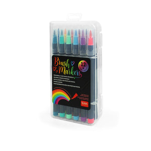 Legami - Estuche de 12 rotuladores de punta de pincel de colores brillantes - Rotuladores de punta de pincel