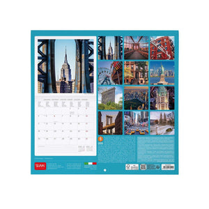 Legami - Calendario de pared Nueva York 2027 - 30 x 29 cm