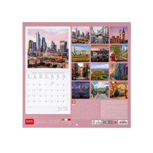 Legami - Calendario de Pared Londres 2027 - 30 x 29 cm