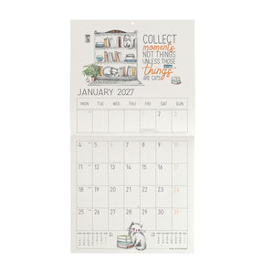 Legami - Calendario de pared Sketchy Cats 2027 - 30 x 29 cm