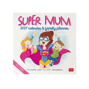 Legami - Calendario de Pared Súper Mamá 2027 - 30 x 29 cm