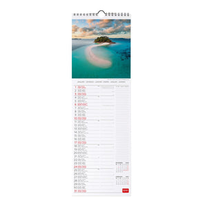 Legami - Calendario de pared Vitamin Sea 2027 - 16 x 49 cm