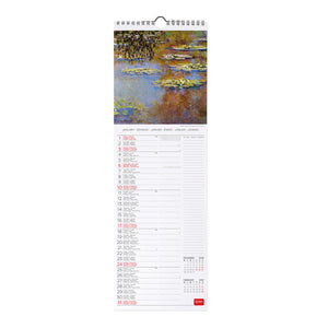 Legami - Monet 2027 Calendario de Pared - 16 x 49 cm