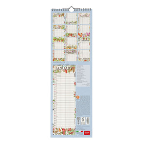 Calendario de pared Legami - My Secret Garden 2027 - 16 x 49 cm