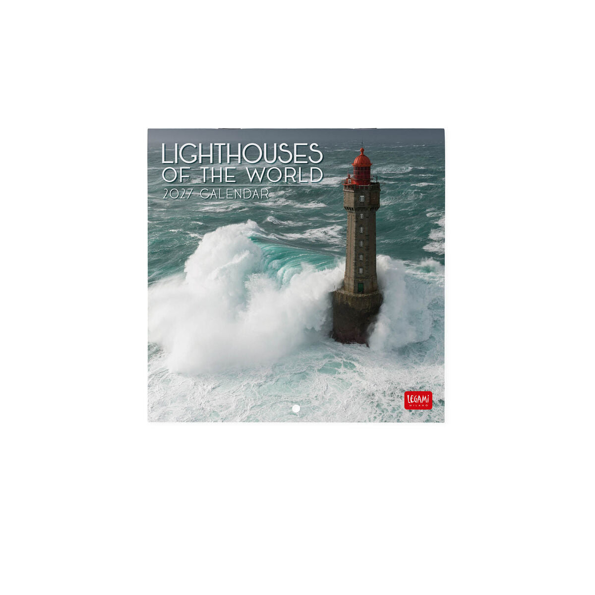 Calendario de Pared Legami - Lighthouses World 2027 - 18 x 18 cm