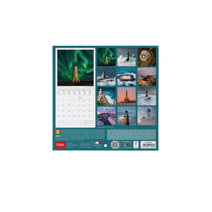 Calendario de Pared Legami - Lighthouses World 2027 - 18 x 18 cm