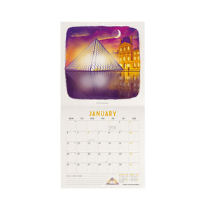 Legami - Calendario de Pared París 2027 - 18 x 18 cm
