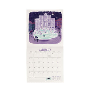 Legami - Calendario de pared Roma 2027 - 18 x 18 cm